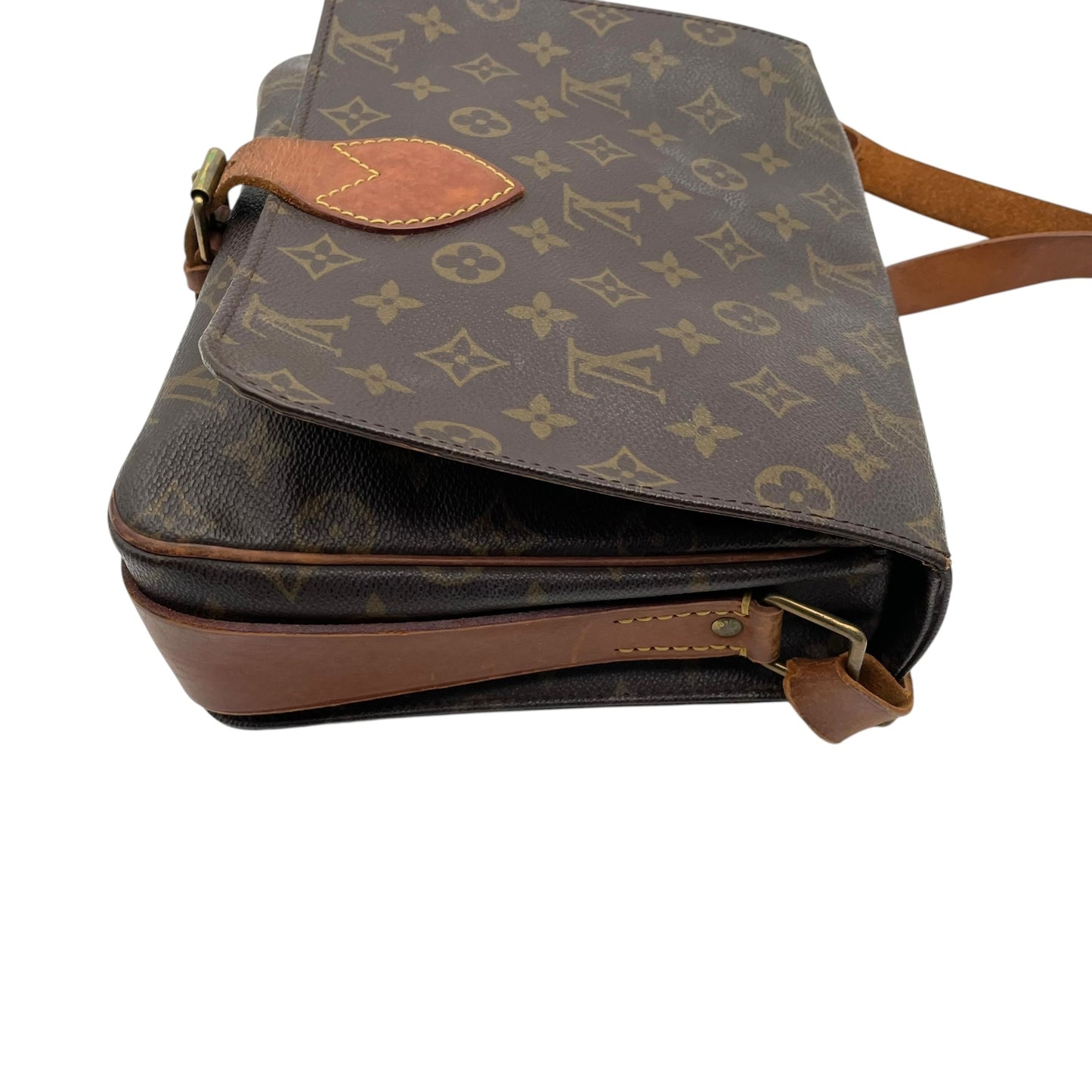Louis Vuitton ルイヴィトン モノグラム カルトシエール ショルダーバッグ 斜め掛け クロスボディ ポシェット PVC レザー ブラウン ゴールド金具 レトロ カジュアル デイリー レディース 女性 人気 定番 鞄 M51252 k6