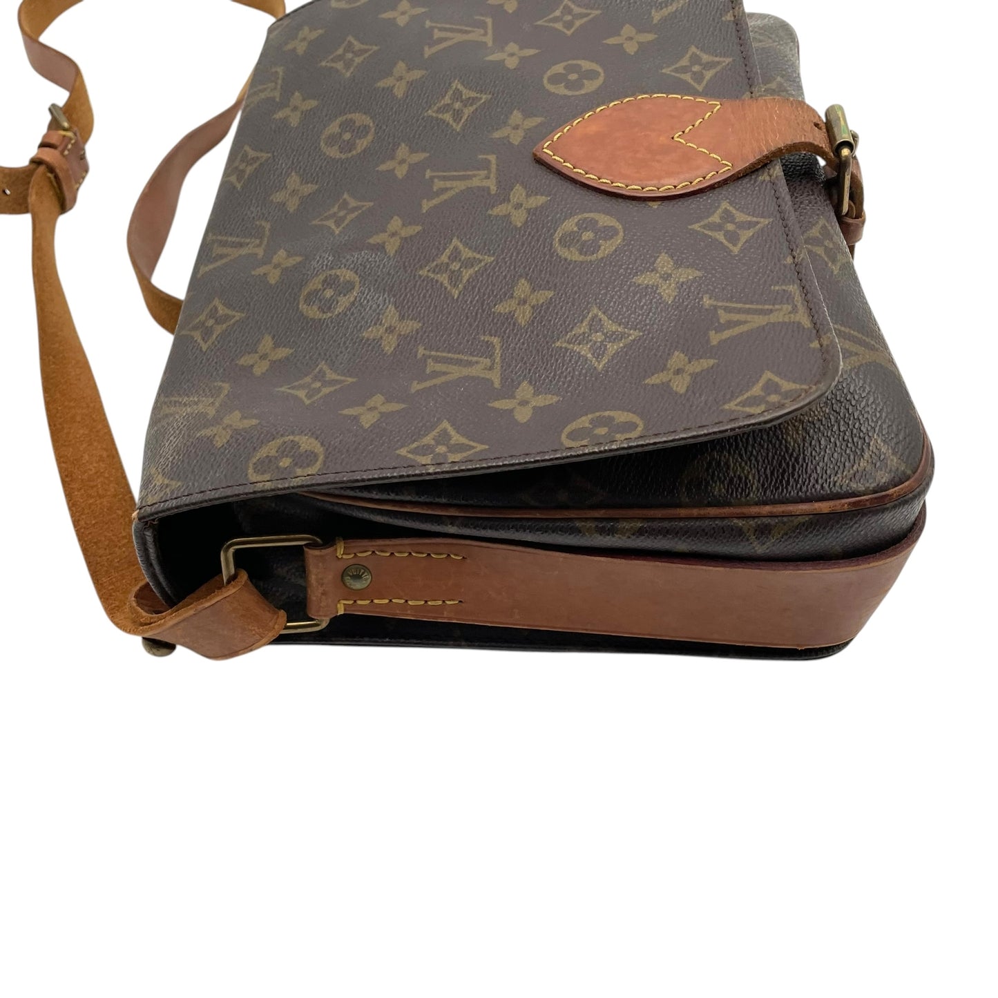 Louis Vuitton ルイヴィトン モノグラム カルトシエール ショルダーバッグ 斜め掛け クロスボディ ポシェット PVC レザー ブラウン ゴールド金具 レトロ カジュアル デイリー レディース 女性 人気 定番 鞄 M51252 k6