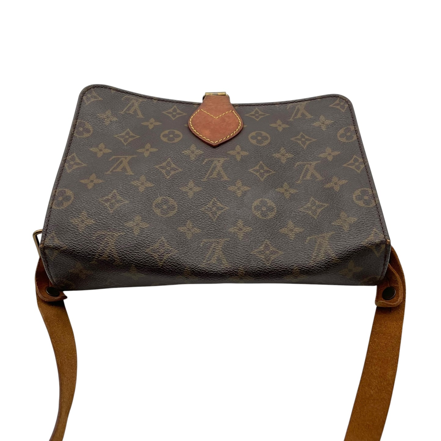 Louis Vuitton ルイヴィトン モノグラム カルトシエール ショルダーバッグ 斜め掛け クロスボディ ポシェット PVC レザー ブラウン ゴールド金具 レトロ カジュアル デイリー レディース 女性 人気 定番 鞄 M51252 k6