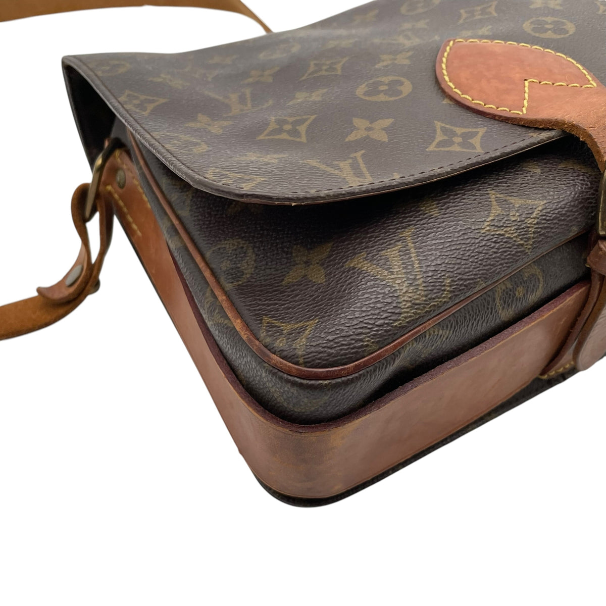 Louis Vuitton ルイヴィトン モノグラム カルトシエール ショルダーバッグ 斜め掛け クロスボディ ポシェット PVC レザー ブラウン ゴールド金具 レトロ カジュアル デイリー レディース 女性 人気 定番 鞄 M51252 k6