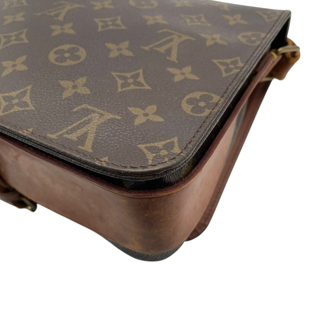 Louis Vuitton ルイヴィトン モノグラム カルトシエール ショルダーバッグ 斜め掛け クロスボディ ポシェット PVC レザー ブラウン ゴールド金具 レトロ カジュアル デイリー レディース 女性 人気 定番 鞄 M51252 k6