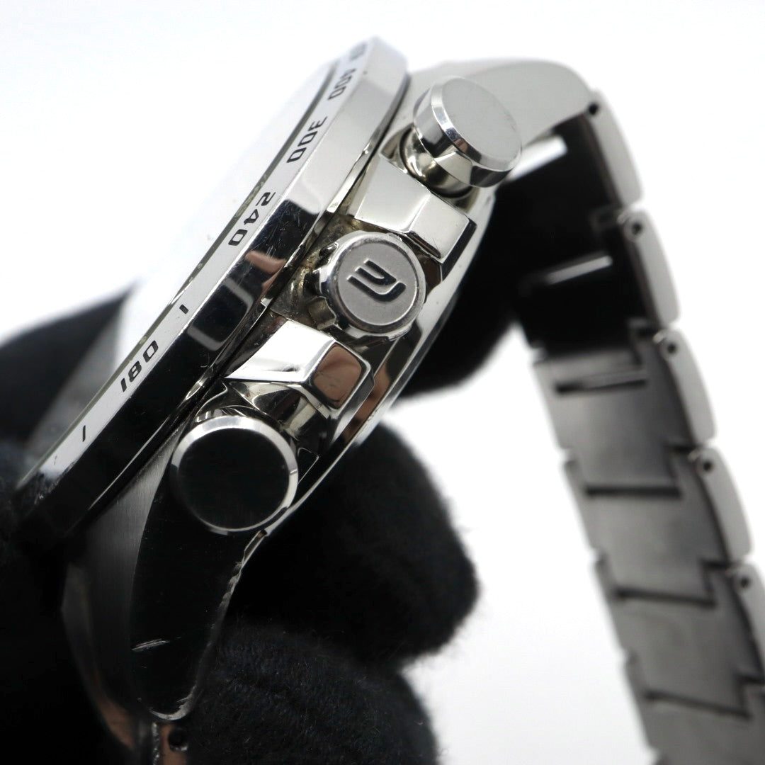 【稼働品】カシオ CASIO エディフィス EDIFICE EQB-501 タフソーラー Bluetooth搭載 モバイルリンク クロノグラフ ホワイト文字盤 シルバー ステンレス メンズ 腕時計 アナログ デュアルタイム 多機能 スポーティ ビジネス G7