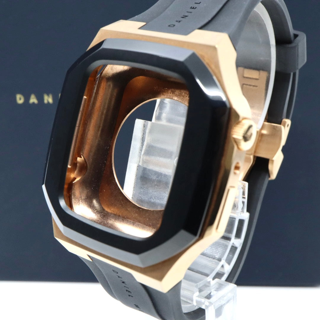 【箱付／美品】ダニエルウェリントン Daniel Wellington Apple Watchケース SWITCH 40mm対応 ローズゴールド ブラック ラバーベルト アップルウォッチカバー メンズ レディース ユニセックス 高級 G