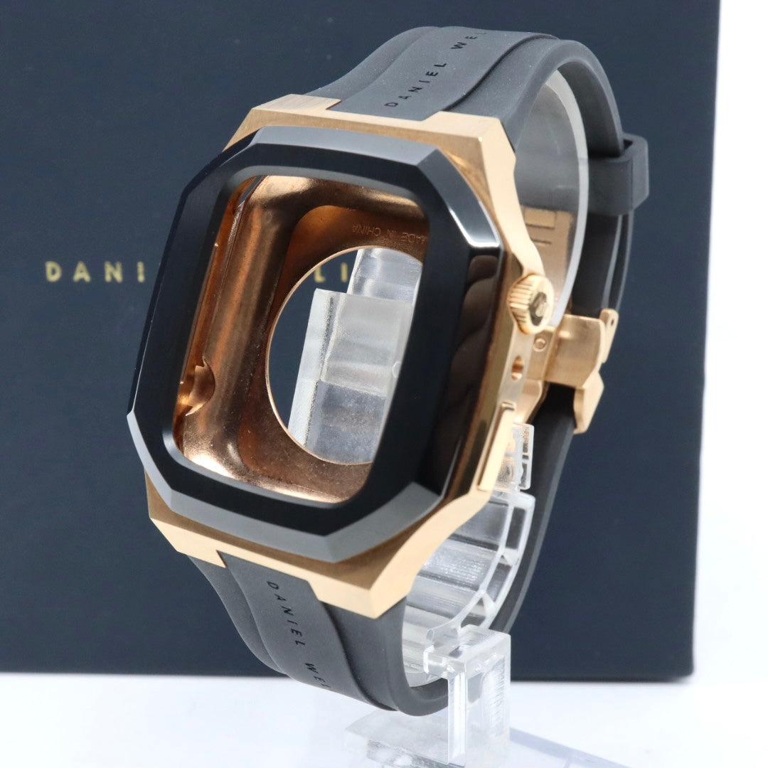 【箱付／美品】ダニエルウェリントン Daniel Wellington Apple Watchケース SWITCH 40mm対応 ローズゴールド ブラック ラバーベルト アップルウォッチカバー メンズ レディース ユニセックス 高級 G