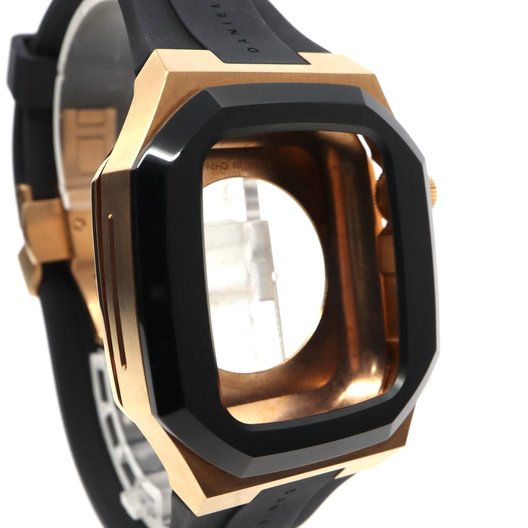 【箱付／美品】ダニエルウェリントン Daniel Wellington Apple Watchケース SWITCH 40mm対応 ローズゴールド ブラック ラバーベルト アップルウォッチカバー メンズ レディース ユニセックス 高級 G