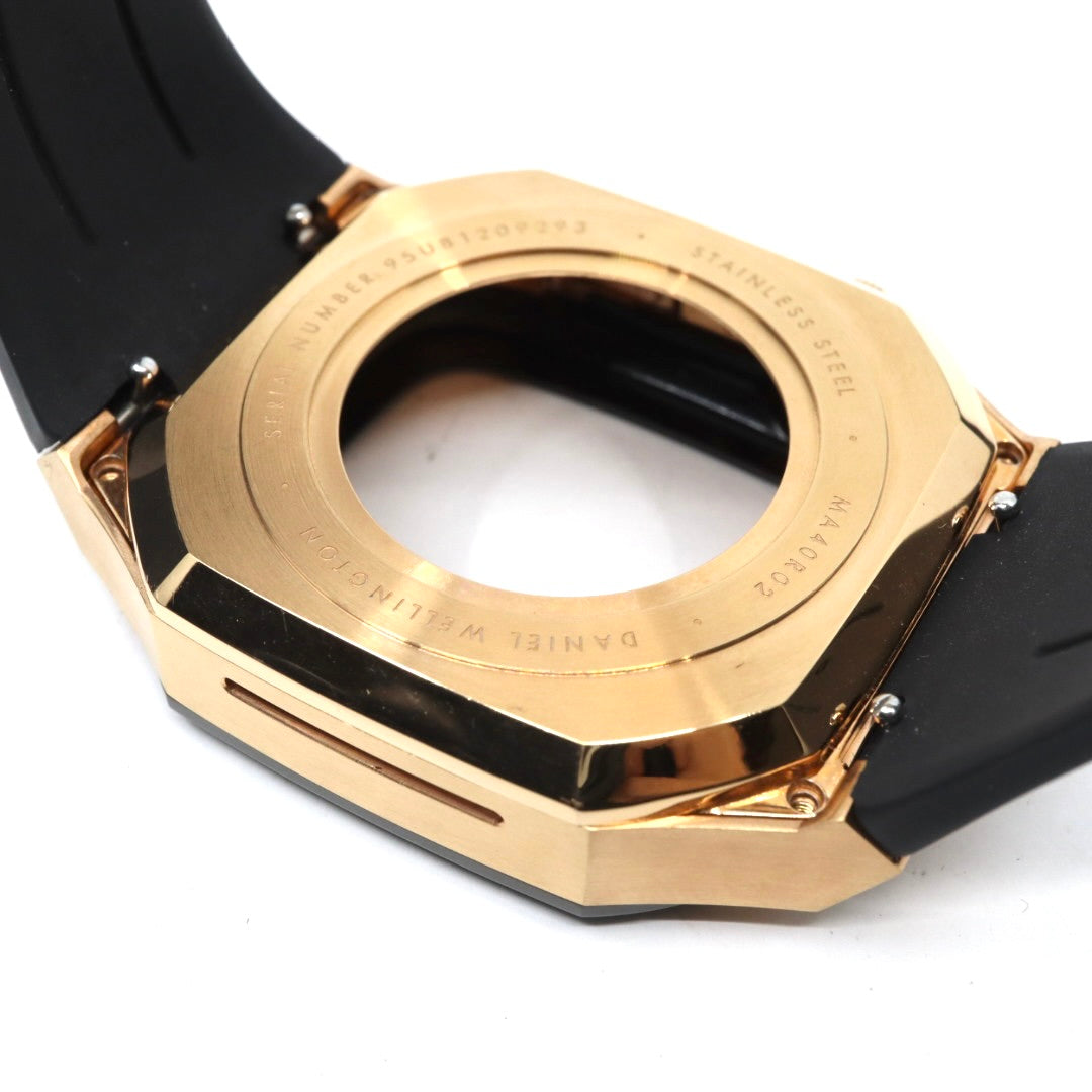 【箱付／美品】ダニエルウェリントン Daniel Wellington Apple Watchケース SWITCH 40mm対応 ローズゴールド ブラック ラバーベルト アップルウォッチカバー メンズ レディース ユニセックス 高級 G