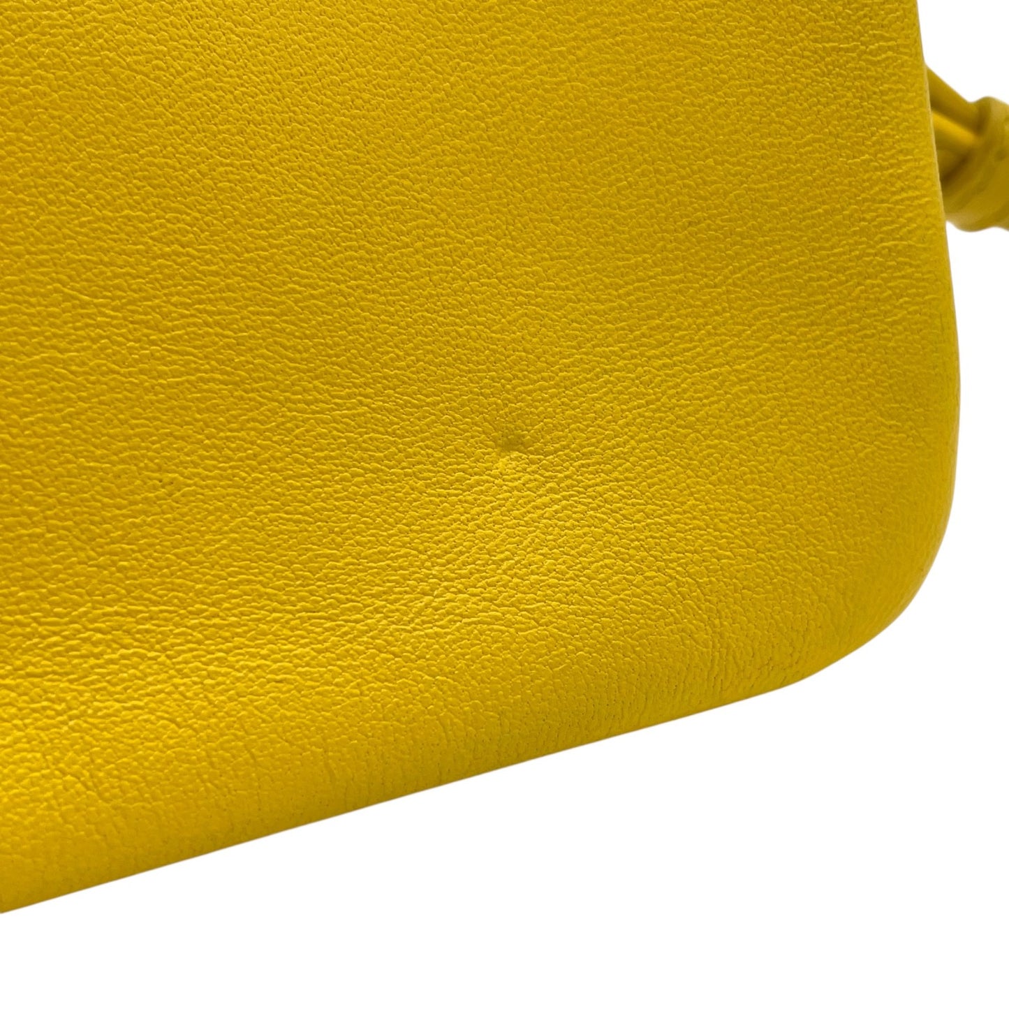 CELINE セリーヌ Trio Small トリオ スモール ショルダーバッグ E2 クロスボディバッグ ラムスキン レザー イエロー ゴールド金具 フィービー期 3連ポーチ レディース