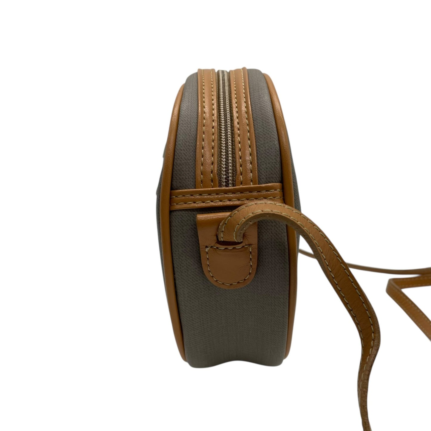 【美品】クリスチャンディオール Christian Dior ショルダーバッグ 斜め掛け可 ハニカム柄 PVC レザー グレー ブラウン ゴールド金具 ビンテージ オールドディオール クラシック エレガント 希少 レア スクエア レディース フランス製 K3