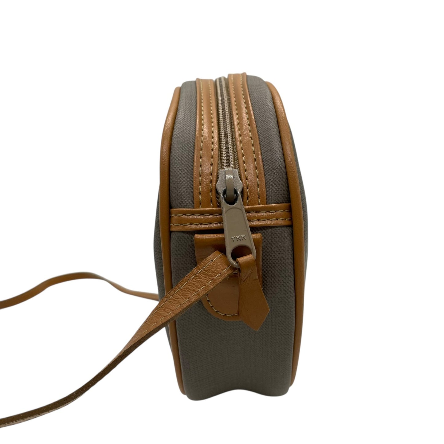 【美品】クリスチャンディオール Christian Dior ショルダーバッグ 斜め掛け可 ハニカム柄 PVC レザー グレー ブラウン ゴールド金具 ビンテージ オールドディオール クラシック エレガント 希少 レア スクエア レディース フランス製 K3