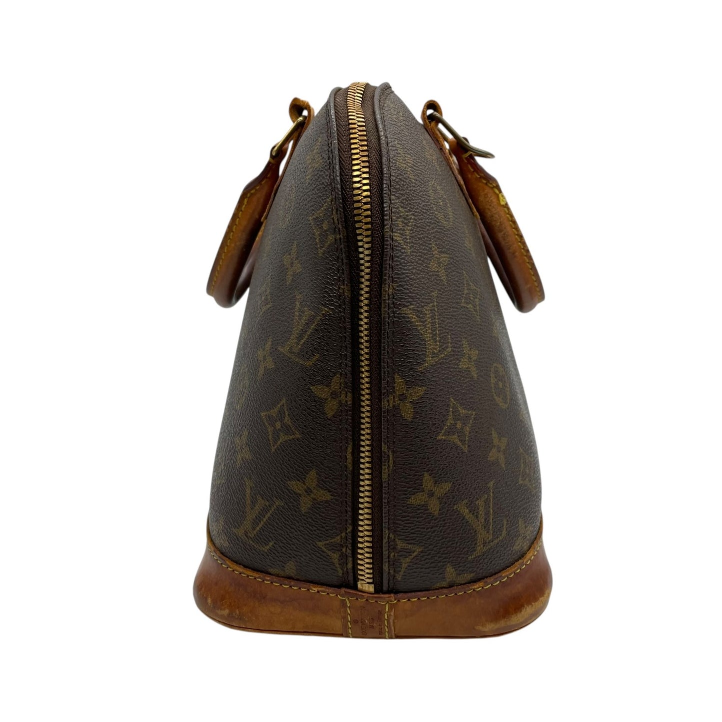 良品 ルイヴィトン LOUIS VUITTON ハンドバッグ アルマ モノグラム PVC レザー ブラウン 茶色 ゴールド金具 自立可 ヴィンテージ ビンテージ クラシック エレガント 鞄 カバン 手提げ レディース 普段使い 定番 人気 モデル レア H