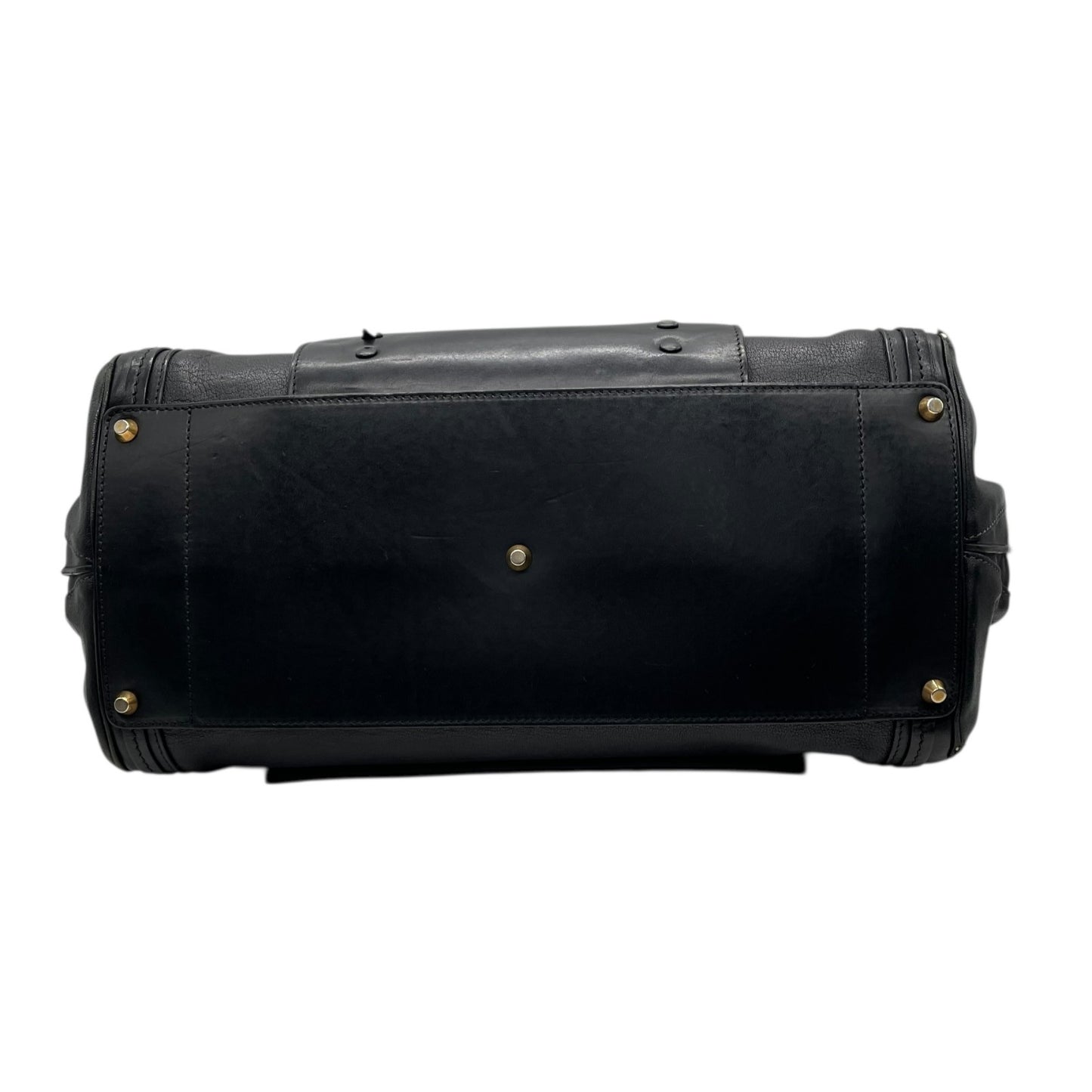 Chloe クロエ Alice アリス レザー 2WAY ハンドバッグ ショルダーバッグ ブラック ゴールド金具 レディース E9