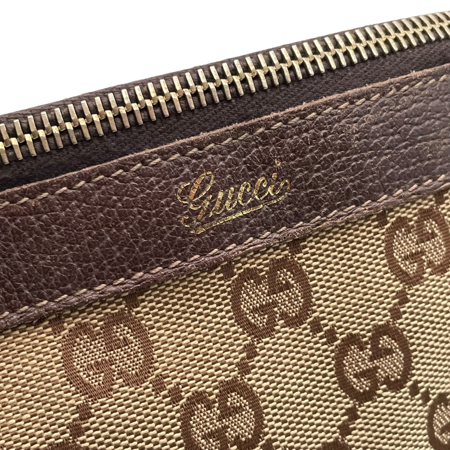 グッチ GUCCI GGキャンバス トートバッグ ハンドバッグ 肩掛け A4収納 キャンバス レザー ブラウン 茶色 ゴールド金具 エレガント カジュアル デイリー 通勤 通学 レディース 女性 人気 定番 141470 C8