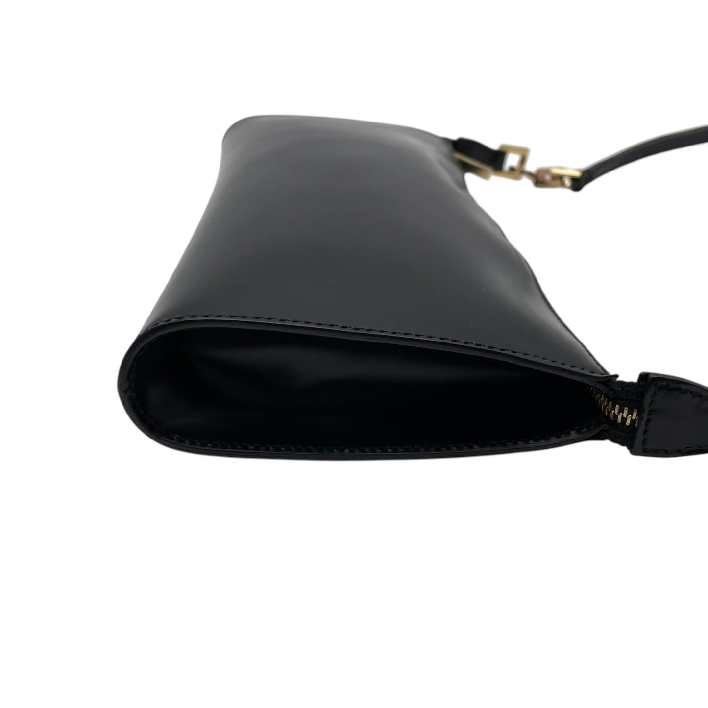 【良品】 サルヴァトーレ フェラガモ Salvatore Ferragamo アクセサリーポーチ ミニバッグ レザー ブラック 黒 ゴールド金具 ガンチーニ エレガント クラシック 上品 鞄 パーティー レディース 定番 人気 S93