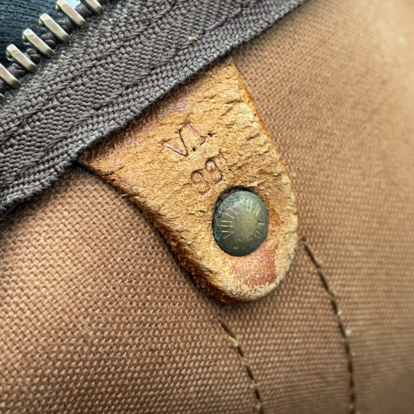 ルイ・ヴィトン LOUIS VUITTON キーポル50 ボストンバッグ モノグラム PVC レザー ブラウン 茶 ゴールド金具 旅行鞄 トラベル 大容量 ヴィンテージ クラシック メンズ レディース ユニセックス 定番 人気 H