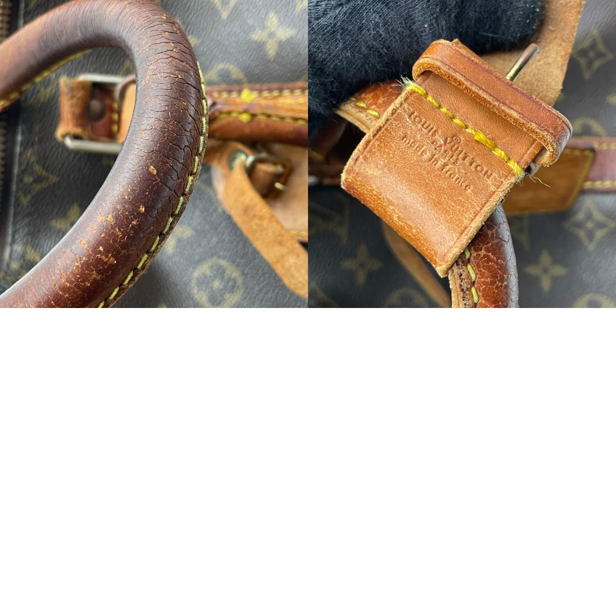 ルイ・ヴィトン LOUIS VUITTON キーポル50 ボストンバッグ モノグラム PVC レザー ブラウン 茶 ゴールド金具 旅行鞄 トラベル 大容量 ヴィンテージ クラシック メンズ レディース ユニセックス 定番 人気 H