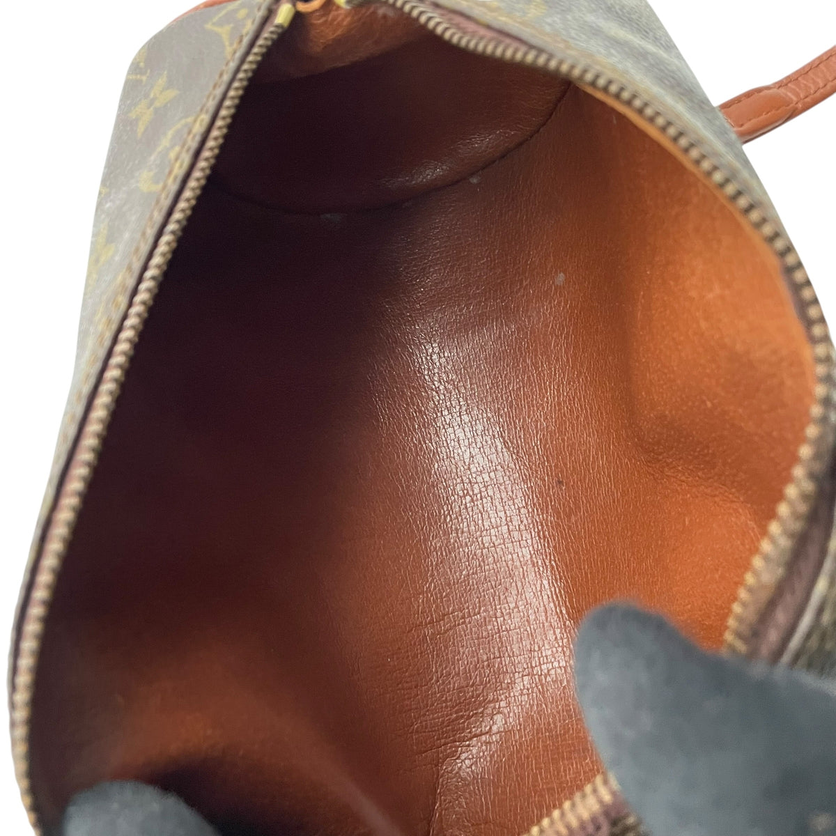 ルイヴィトン LOUIS VUITTON パピヨン 26 モノグラム ハンドバッグ ミニボストンバッグ ドラム型 円筒型 手提げかばん PVC レザー 本革 ブラウン 茶 ゴールド金具 旧型 ヴィンテージ クラシカル レディース K3