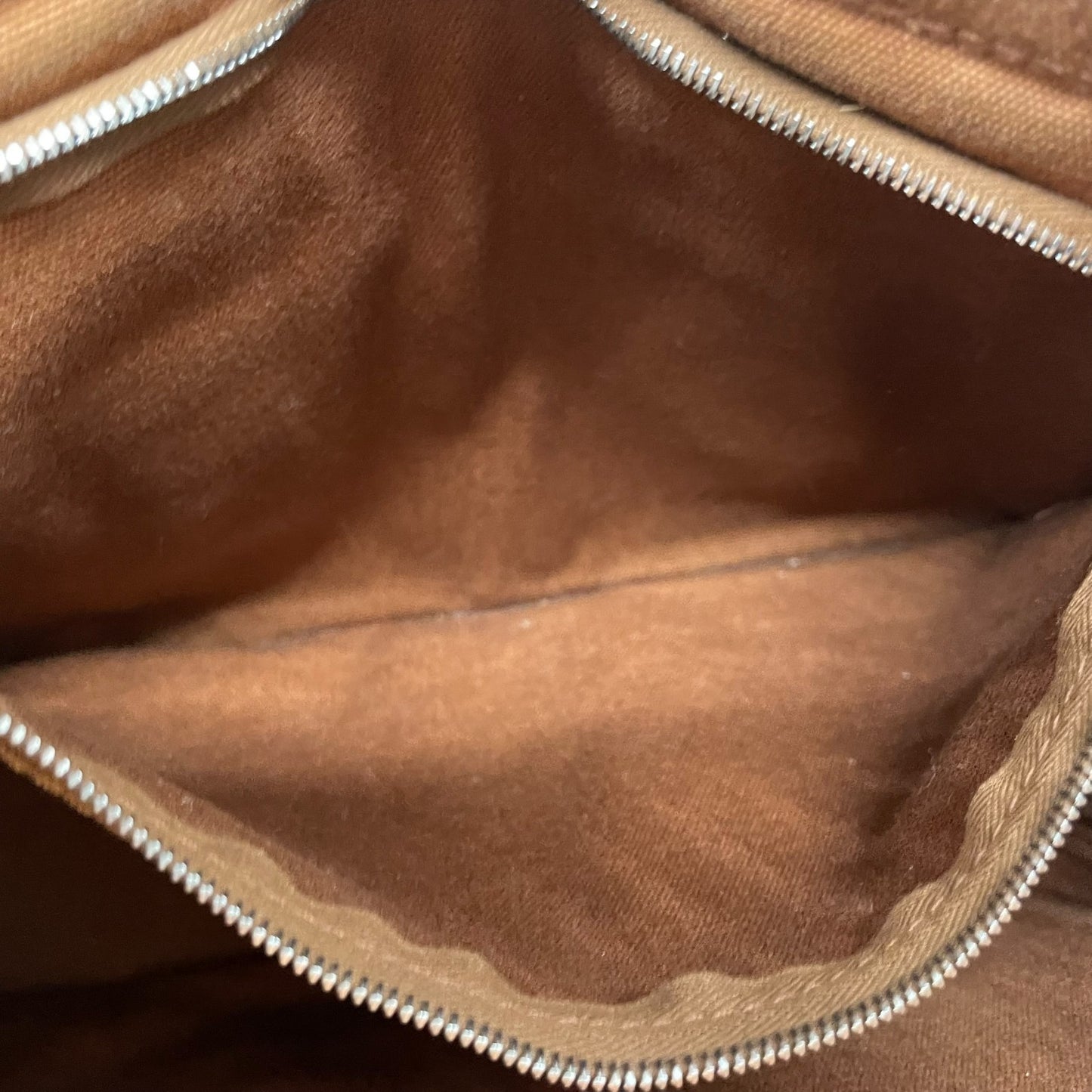 HERMES エルメス フールトゥ トートバッグ キャンバス レザー ハンドバッグ ブラウン シルバー金具 レディース B2