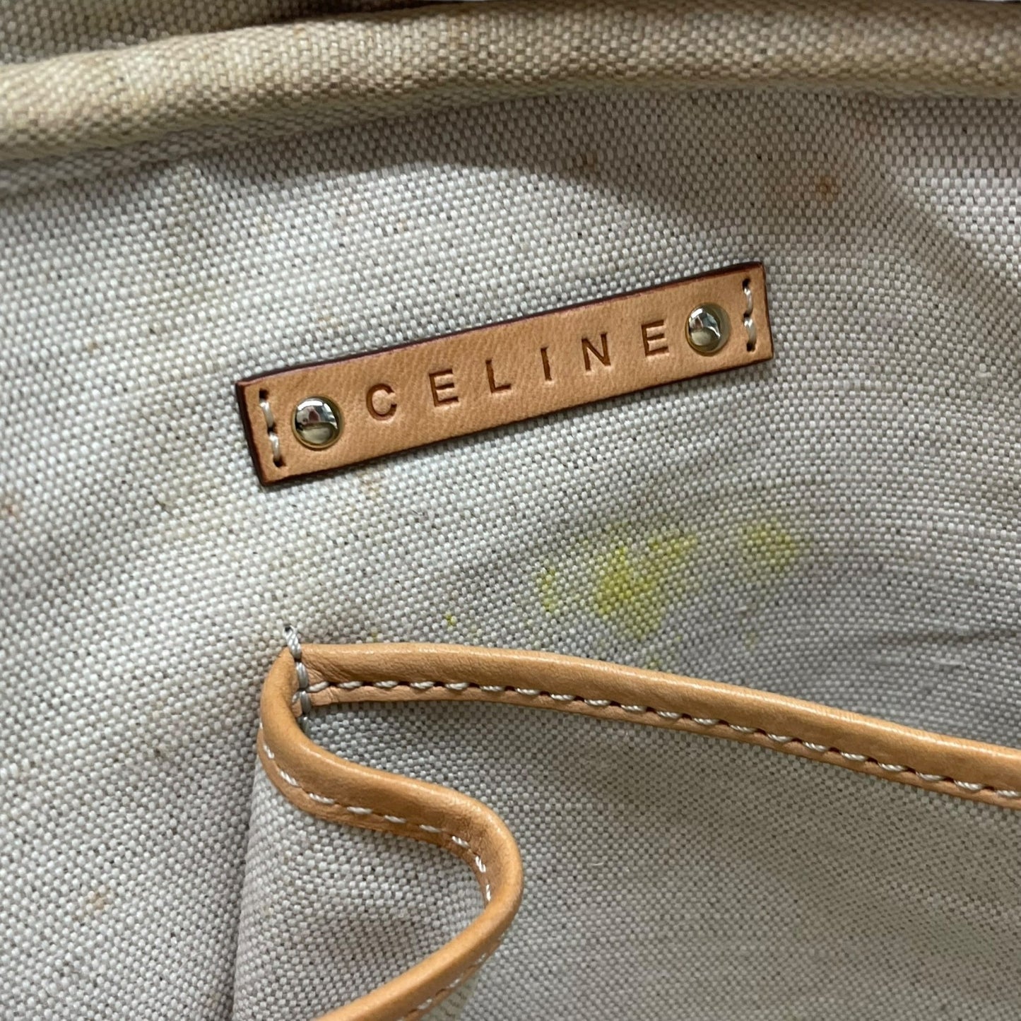 CELINE セリーヌ サルキー 馬車柄 ミニボストンバッグ ハンドバッグ U12 PVC レザー グレー ベージュ ホワイト ハンドバッグ 総柄 ヴィンテージ クラシック ボストンバッグ レディース