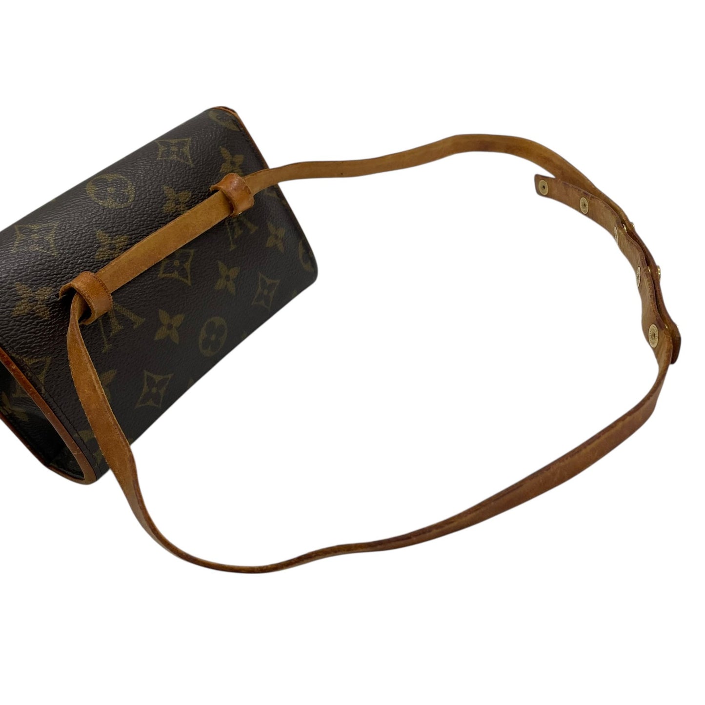 Louis Vuitton ルイヴィトン モノグラム ポシェットフロランティーヌ ウエストバッグ ボディバッグ PVC レザー ゴールド金具 ブラウン レディース K6