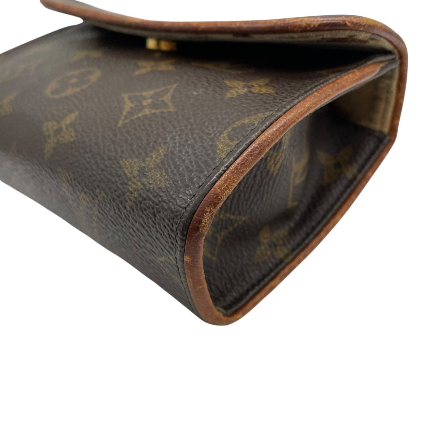 Louis Vuitton ルイヴィトン モノグラム ポシェットフロランティーヌ ウエストバッグ ボディバッグ PVC レザー ゴールド金具 ブラウン レディース K6