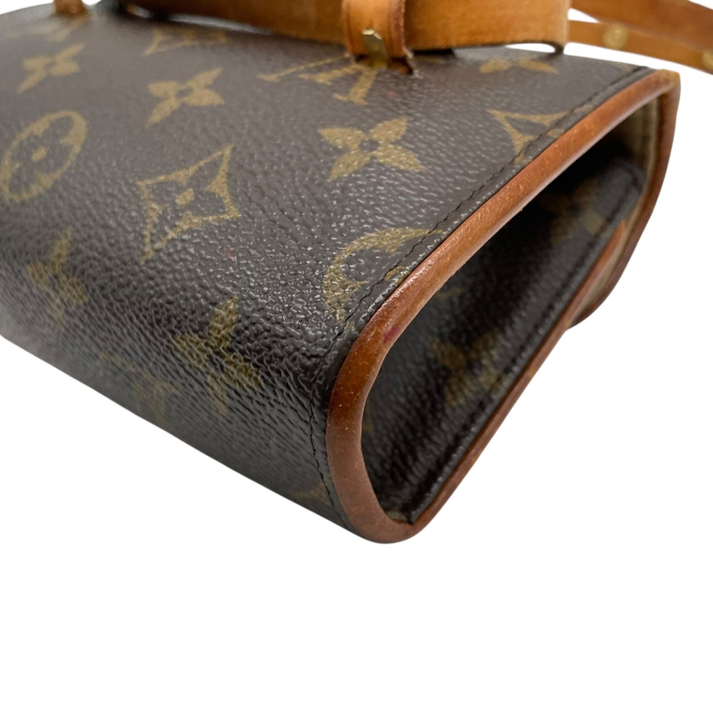 Louis Vuitton ルイヴィトン モノグラム ポシェットフロランティーヌ ウエストバッグ ボディバッグ PVC レザー ゴールド金具 ブラウン レディース K6