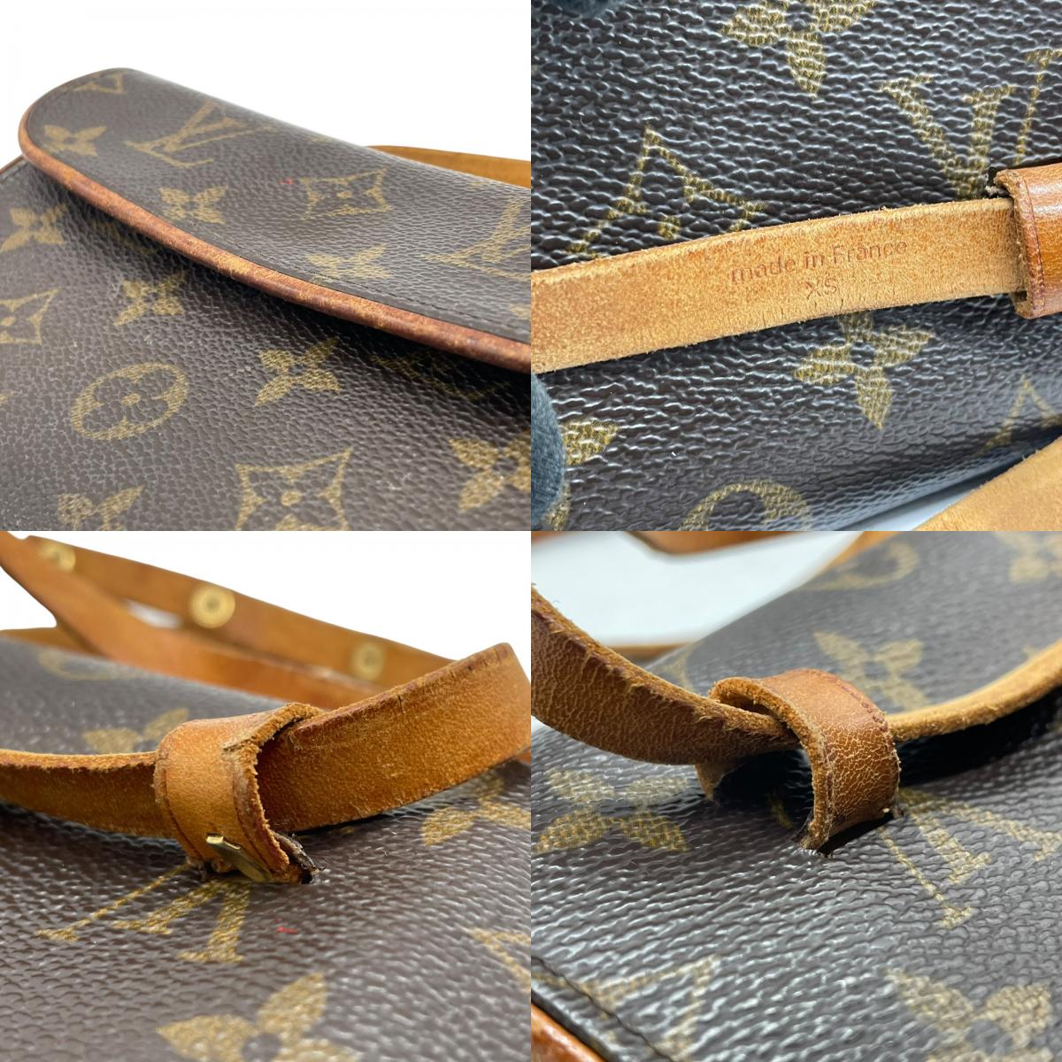 Louis Vuitton ルイヴィトン モノグラム ポシェットフロランティーヌ ウエストバッグ ボディバッグ PVC レザー ゴールド金具 ブラウン レディース K6