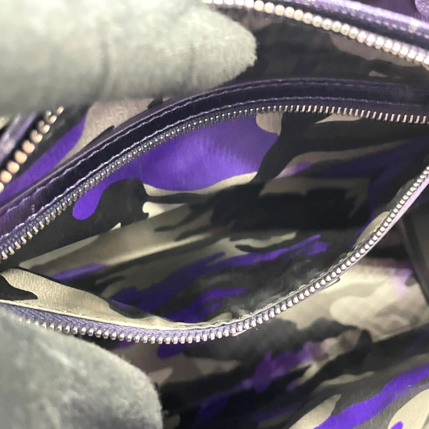 クリスチャン・ディオール Lady Dior アンゼルム・レイレ カナージュ レザー 2WAY ハンドバッグ ネイビー オレンジステッチ シルバー金具 ショルダーストラップ付 レディディオール