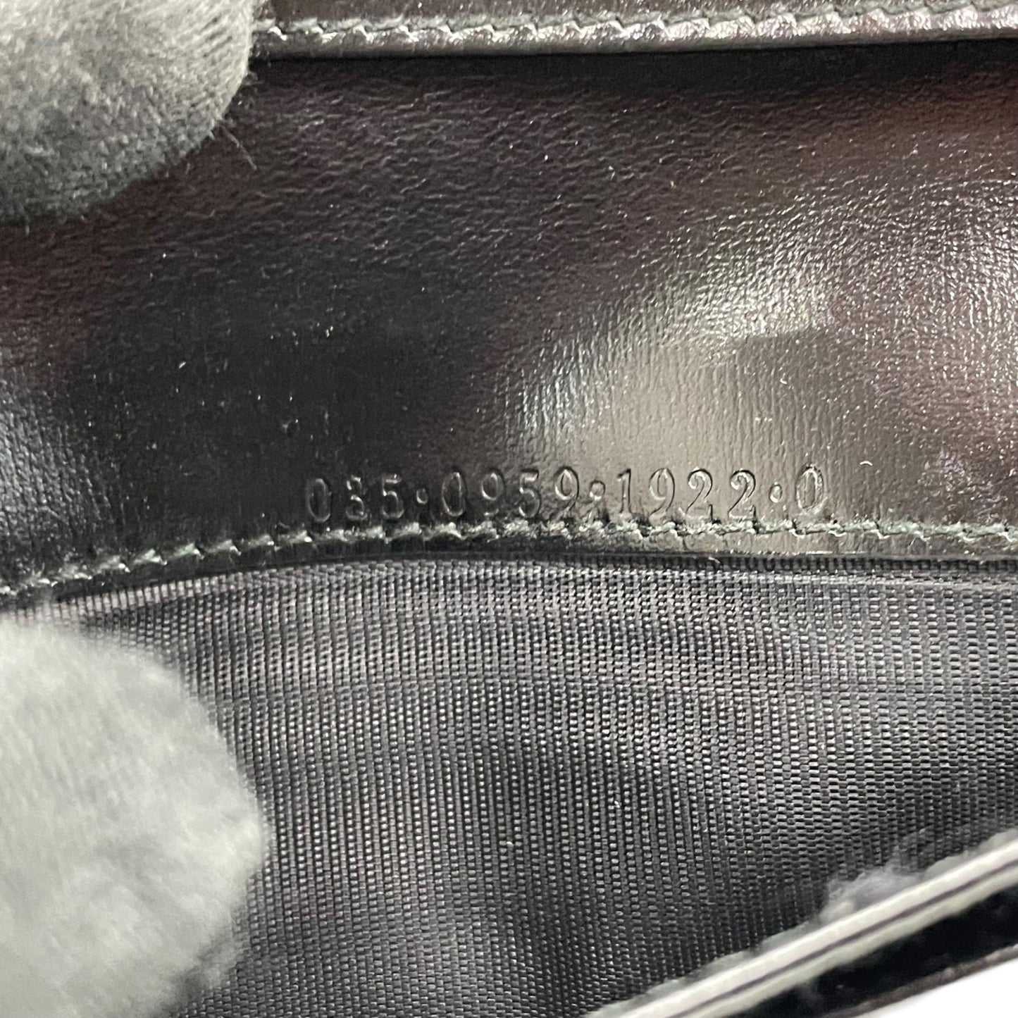 GUCCI グッチ インターロッキングG スエード レザー 二つ折り 長財布 ブラック シルバー金具 035・0959 メンズ レディース W3
