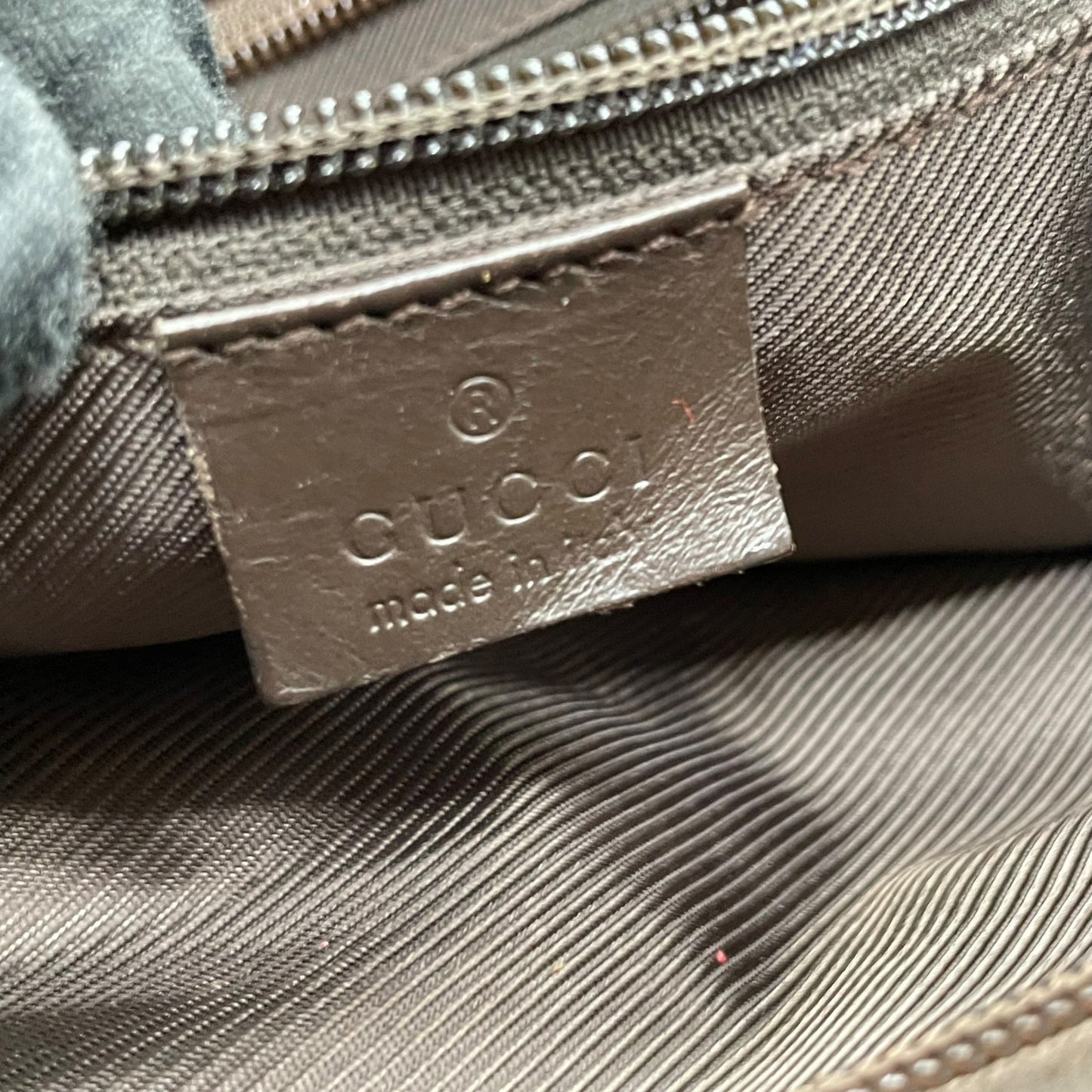 GUCCI グッチ キャンバス レザー ダブルポケット トートバッグ ブラウン シルバー金具 大容量 メンズ レディース ユニセックス U17