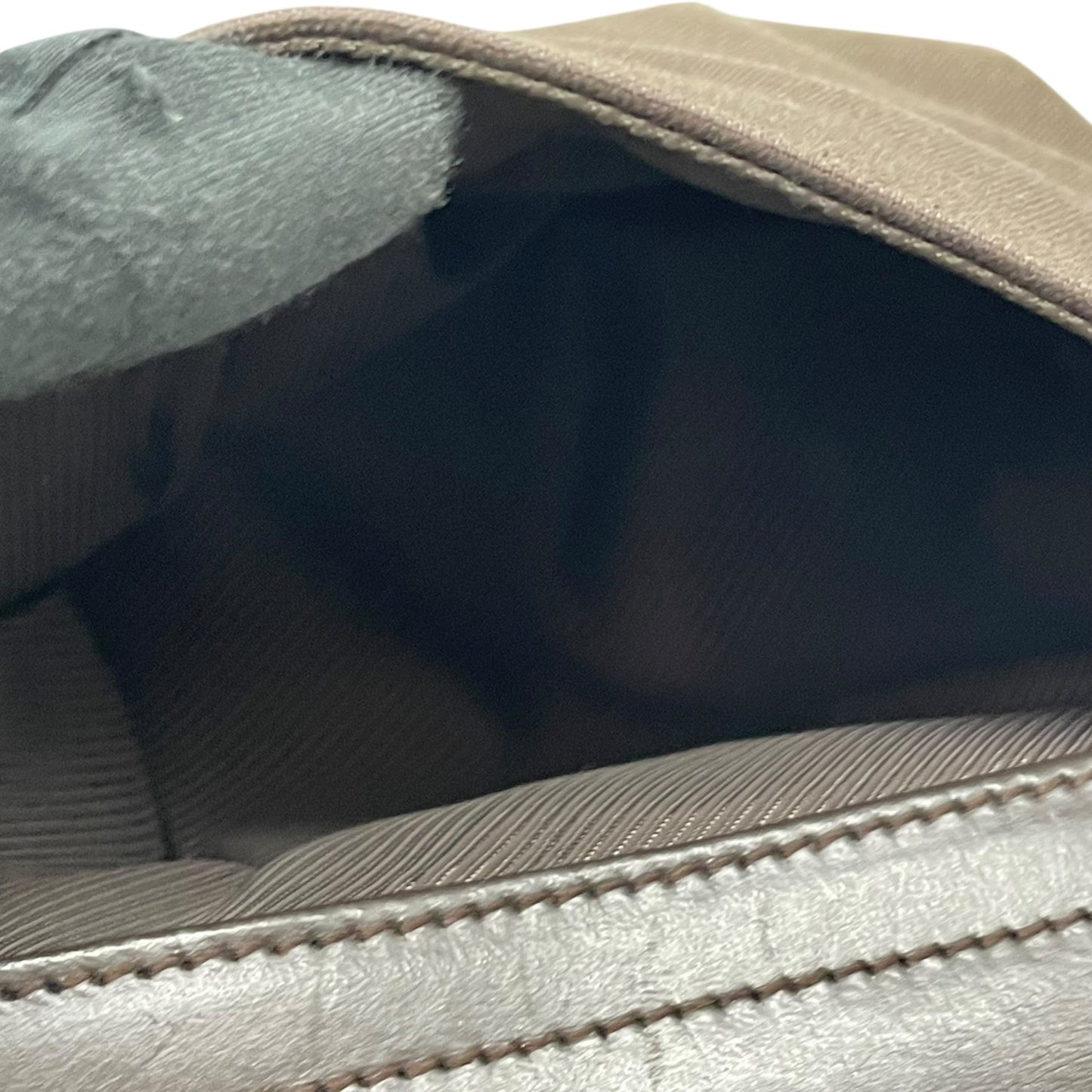 GUCCI グッチ キャンバス レザー ダブルポケット トートバッグ ブラウン シルバー金具 大容量 メンズ レディース ユニセックス U17