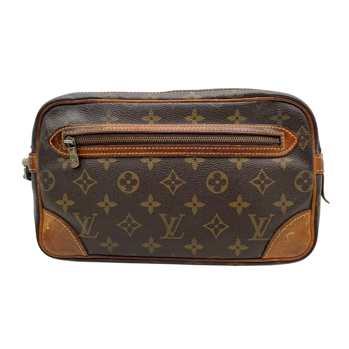 Louis Vuitton ルイヴィトン モノグラム マルリードラゴンヌ クラッチバッグ セカンドバッグ PVC レザー ブラウン ゴールド金具 ヴィンテージ クラシック メンズ レディース ユニセックス 定番 人気 高級 鞄 C5