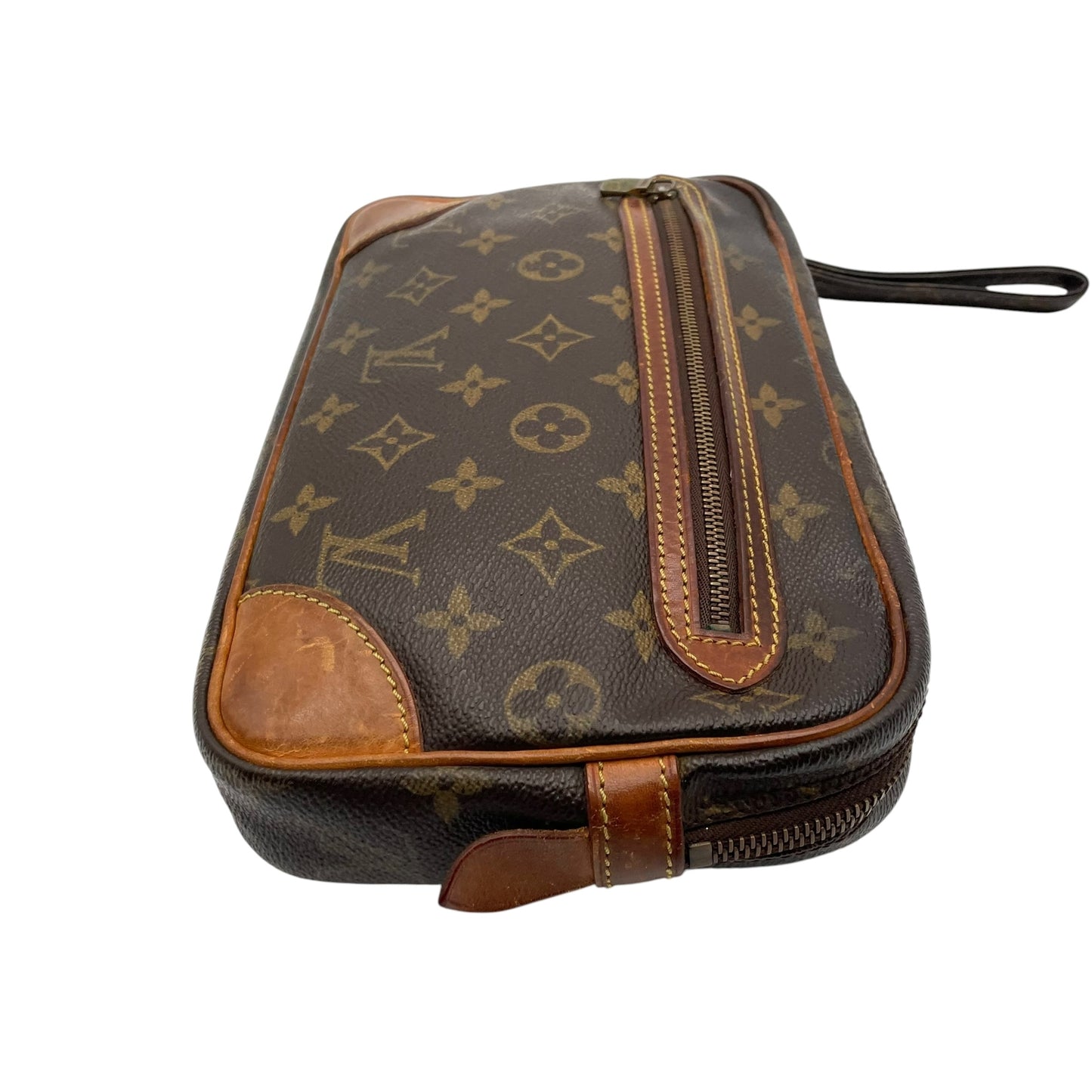 Louis Vuitton ルイヴィトン モノグラム マルリードラゴンヌ クラッチバッグ セカンドバッグ PVC レザー ブラウン ゴールド金具 ヴィンテージ クラシック メンズ レディース ユニセックス 定番 人気 高級 鞄 C5