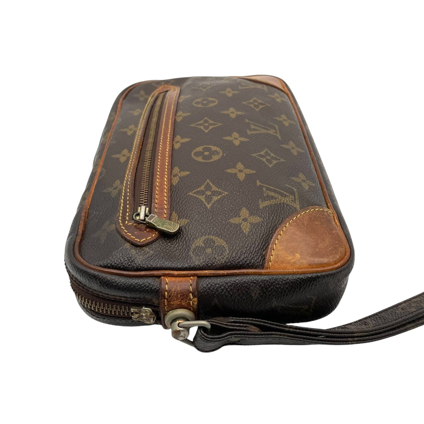 Louis Vuitton ルイヴィトン モノグラム マルリードラゴンヌ クラッチバッグ セカンドバッグ PVC レザー ブラウン ゴールド金具 ヴィンテージ クラシック メンズ レディース ユニセックス 定番 人気 高級 鞄 C5