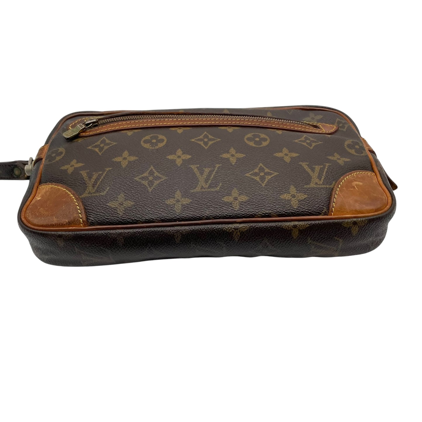 Louis Vuitton ルイヴィトン モノグラム マルリードラゴンヌ クラッチバッグ セカンドバッグ PVC レザー ブラウン ゴールド金具 ヴィンテージ クラシック メンズ レディース ユニセックス 定番 人気 高級 鞄 C5