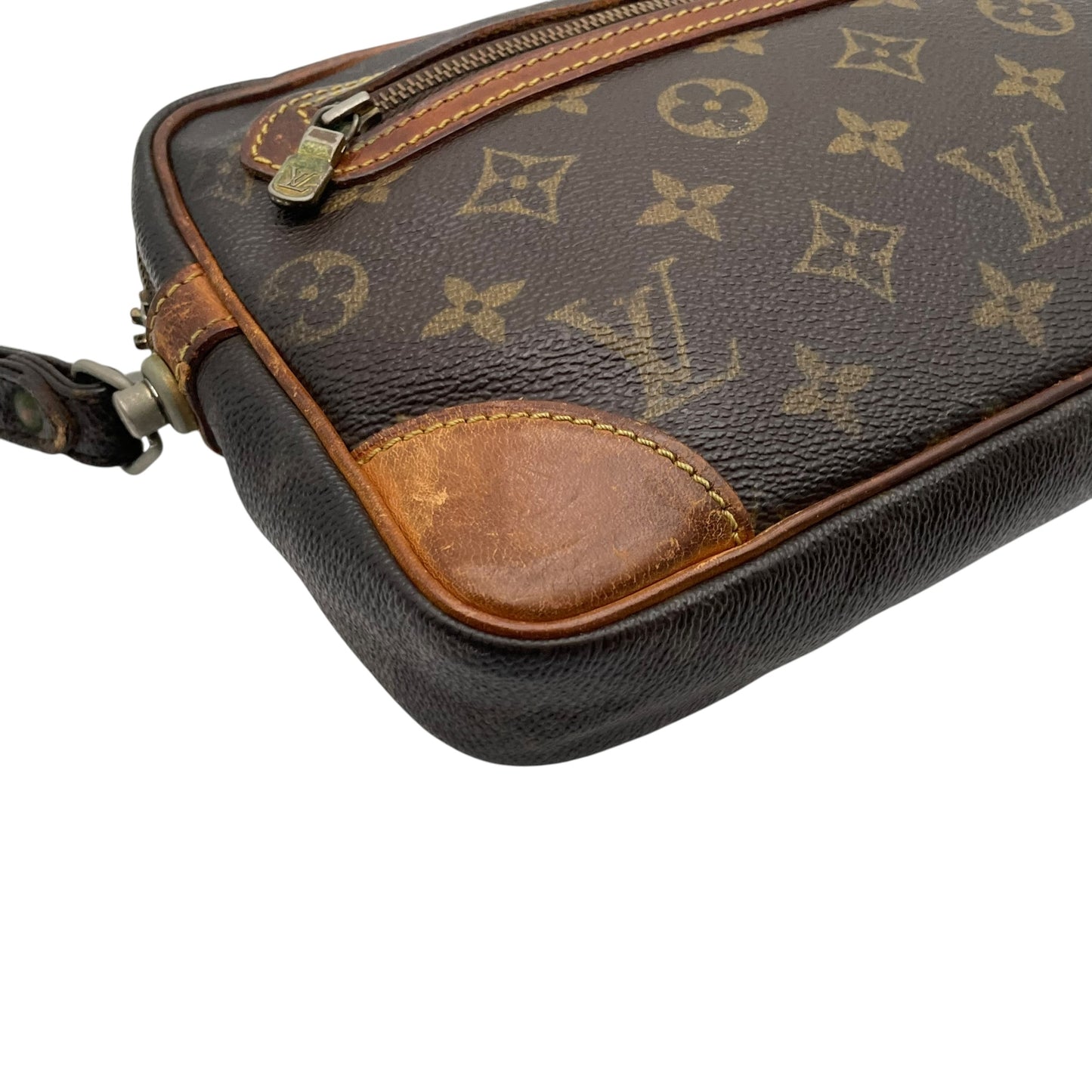 Louis Vuitton ルイヴィトン モノグラム マルリードラゴンヌ クラッチバッグ セカンドバッグ PVC レザー ブラウン ゴールド金具 ヴィンテージ クラシック メンズ レディース ユニセックス 定番 人気 高級 鞄 C5