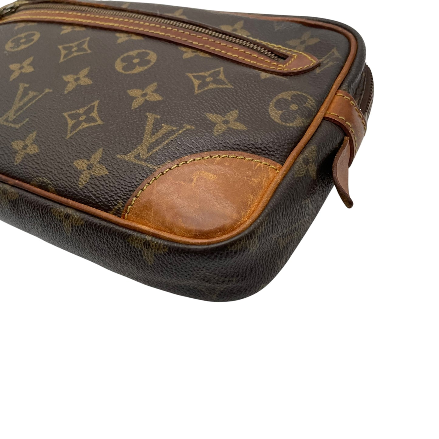 Louis Vuitton ルイヴィトン モノグラム マルリードラゴンヌ クラッチバッグ セカンドバッグ PVC レザー ブラウン ゴールド金具 ヴィンテージ クラシック メンズ レディース ユニセックス 定番 人気 高級 鞄 C5