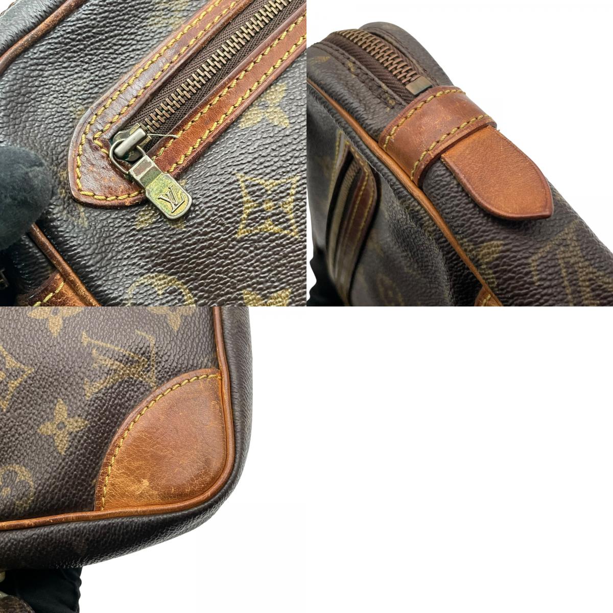 Louis Vuitton ルイヴィトン モノグラム マルリードラゴンヌ クラッチバッグ セカンドバッグ PVC レザー ブラウン ゴールド金具 ヴィンテージ クラシック メンズ レディース ユニセックス 定番 人気 高級 鞄 C5