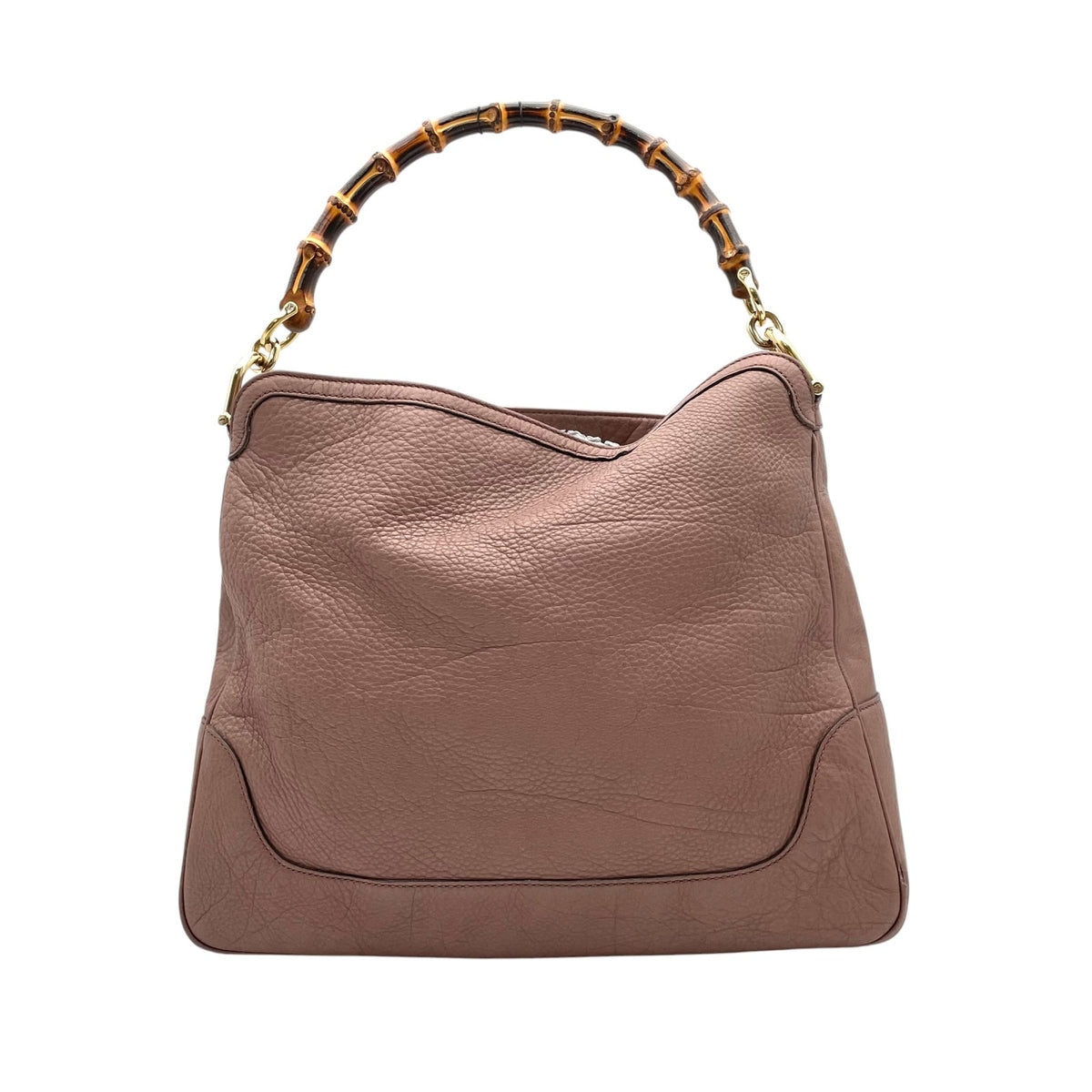 GUCCI グッチ バッグ バンブー トートバッグ ハンドバッグ 手提げ 本革 レザー ピンク ゴールド金具 エレガント クラシック スタイリッシュ カジュアル 上品 お出かけ 普段使い デイリー レディース 定番 人気 U9