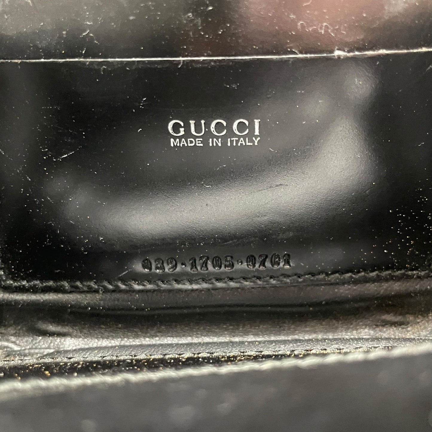 GUCCI グッチ バンブー ナイロン レザー 2way ミニ ハンドバッグ ショルダーバッグ ブラック シルバー金具 0391705 レディース K10