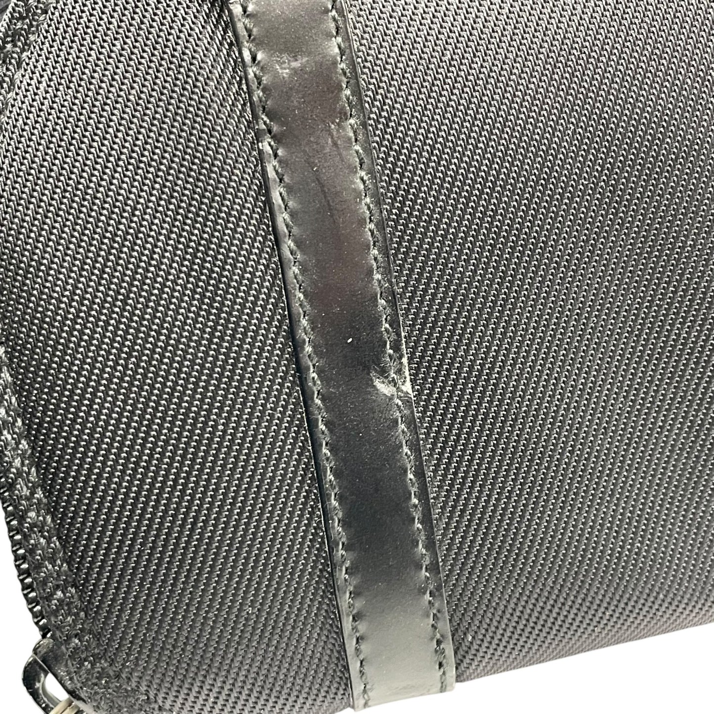 GUCCI グッチ バンブー ナイロン レザー 2way ミニ ハンドバッグ ショルダーバッグ ブラック シルバー金具 0391705 レディース K10