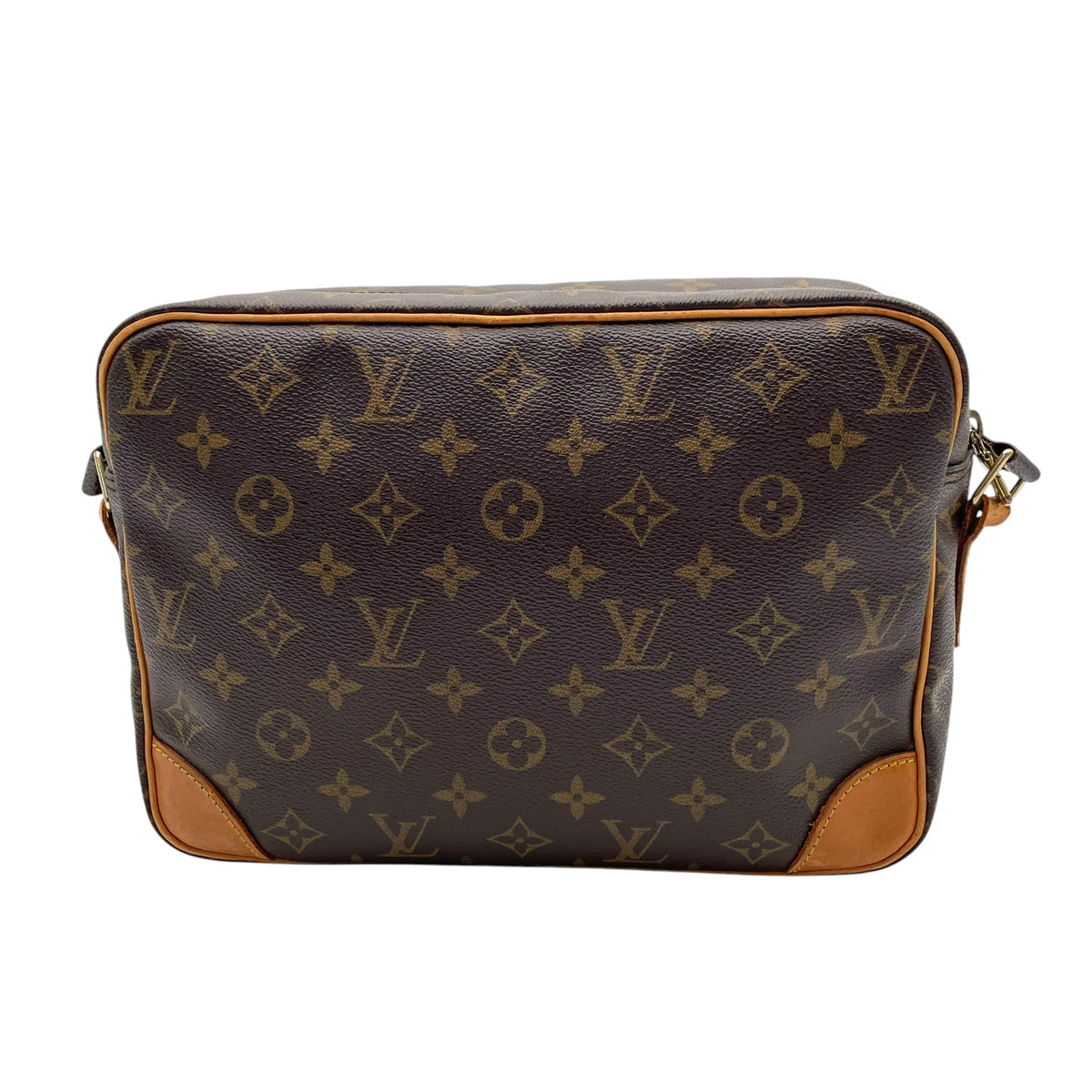 Louis Vuitton ルイヴィトン モノグラム ナイル ショルダーバッグ 斜め掛け クロスボディ PVC レザー ブラウン ゴールド金具 エレガント レディース ユニセックス 人気 M45244 C