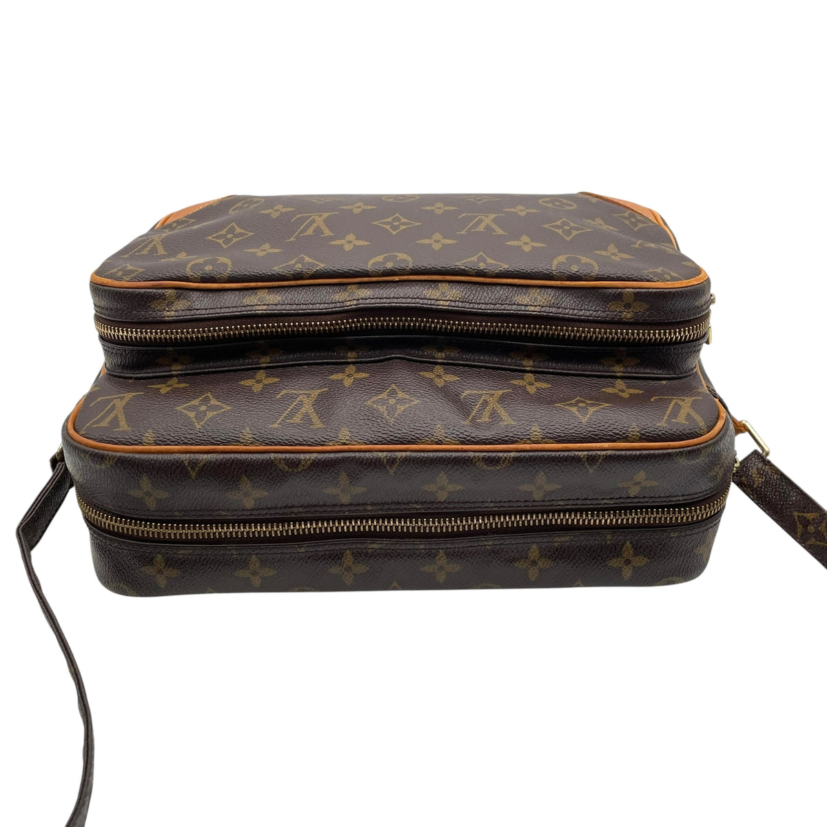 Louis Vuitton ルイヴィトン モノグラム ナイル ショルダーバッグ 斜め掛け クロスボディ PVC レザー ブラウン ゴールド金具 エレガント レディース ユニセックス 人気 M45244 C