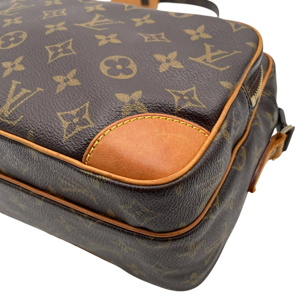 Louis Vuitton ルイヴィトン モノグラム ナイル ショルダーバッグ 斜め掛け クロスボディ PVC レザー ブラウン ゴールド金具 エレガント レディース ユニセックス 人気 M45244 C