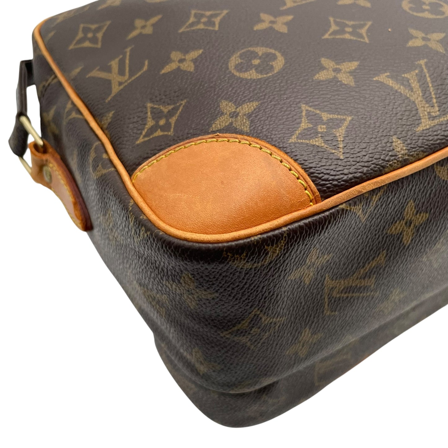Louis Vuitton ルイヴィトン モノグラム ナイル ショルダーバッグ 斜め掛け クロスボディ PVC レザー ブラウン ゴールド金具 エレガント レディース ユニセックス 人気 M45244 C
