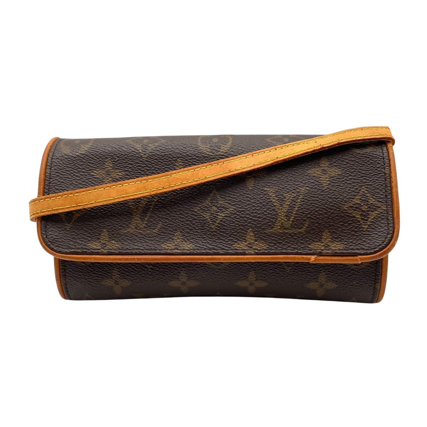 Louis Vuitton ルイヴィトン モノグラム ポシェットツインGM ショルダーバッグ 斜め掛け クロスボディ PVC レザー ブラウン 茶系 ゴールド金具 カジュアル レディース 人気 定番 鞄 M51852 K10