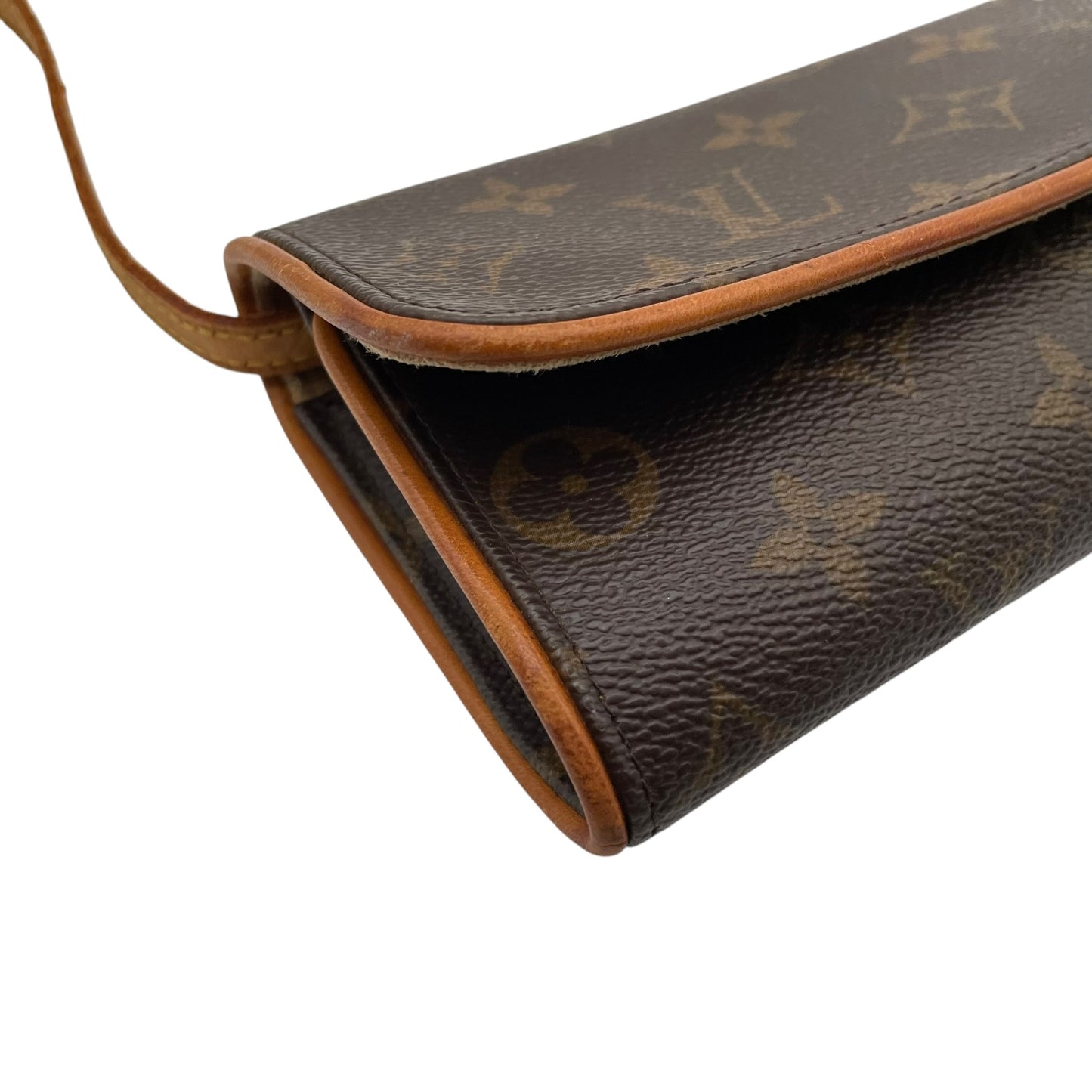 Louis Vuitton ルイヴィトン モノグラム ポシェットツインGM ショルダーバッグ 斜め掛け クロスボディ PVC レザー ブラウン 茶系 ゴールド金具 カジュアル レディース 人気 定番 鞄 M51852 K10