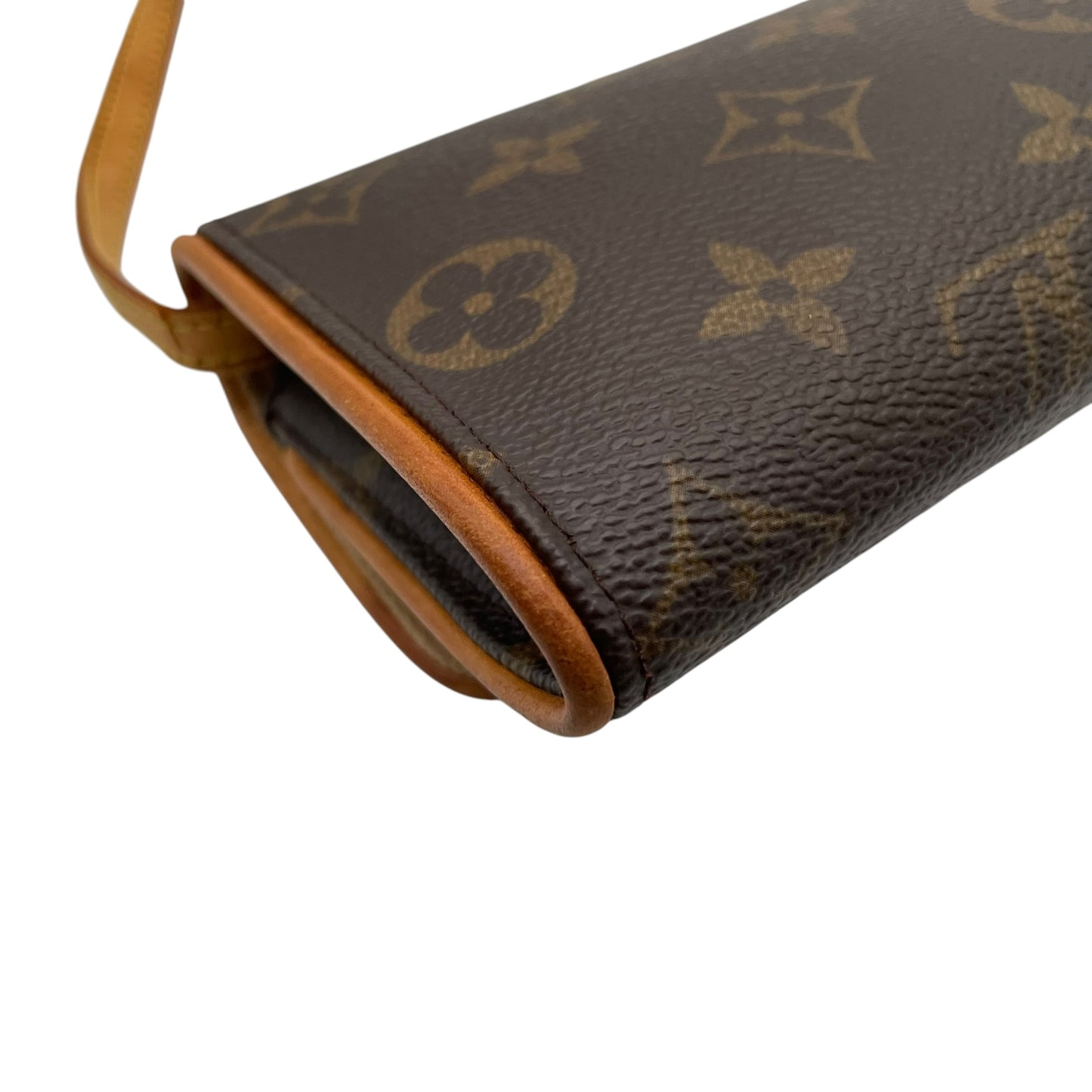 Louis Vuitton ルイヴィトン モノグラム ポシェットツインGM ショルダーバッグ 斜め掛け クロスボディ PVC レザー ブラウン 茶系 ゴールド金具 カジュアル レディース 人気 定番 鞄 M51852 K10