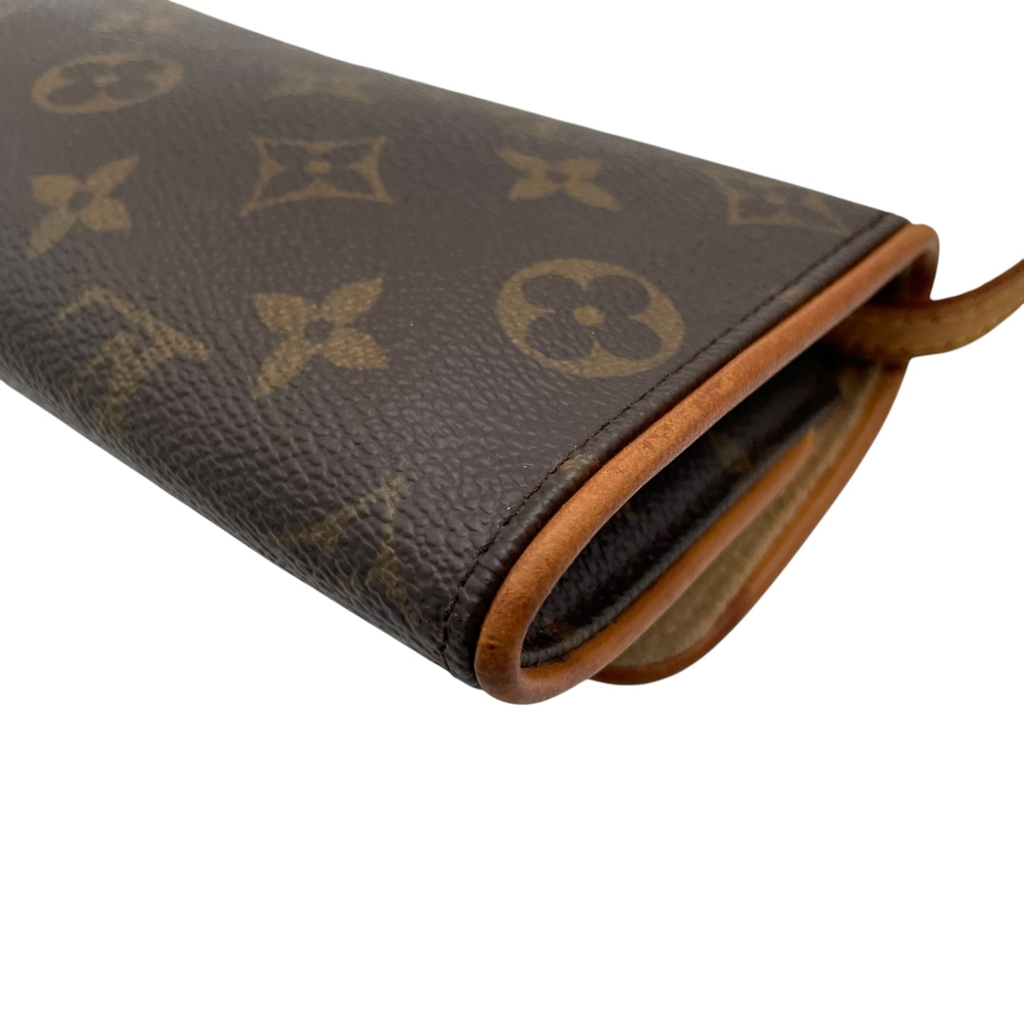 Louis Vuitton ルイヴィトン モノグラム ポシェットツインGM ショルダーバッグ 斜め掛け クロスボディ PVC レザー ブラウン 茶系 ゴールド金具 カジュアル レディース 人気 定番 鞄 M51852 K10