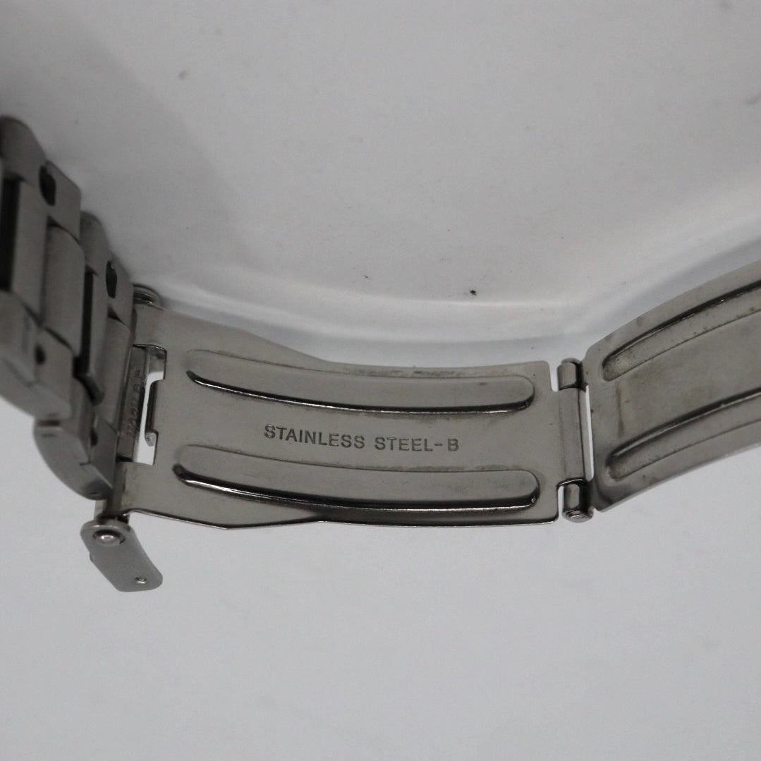 SEIKO セイコー スピリット クロノグラフ メンズ 腕時計 ステンレススチール ブラックダイヤル タキメーター クオーツ ビジネス カジュアル G13