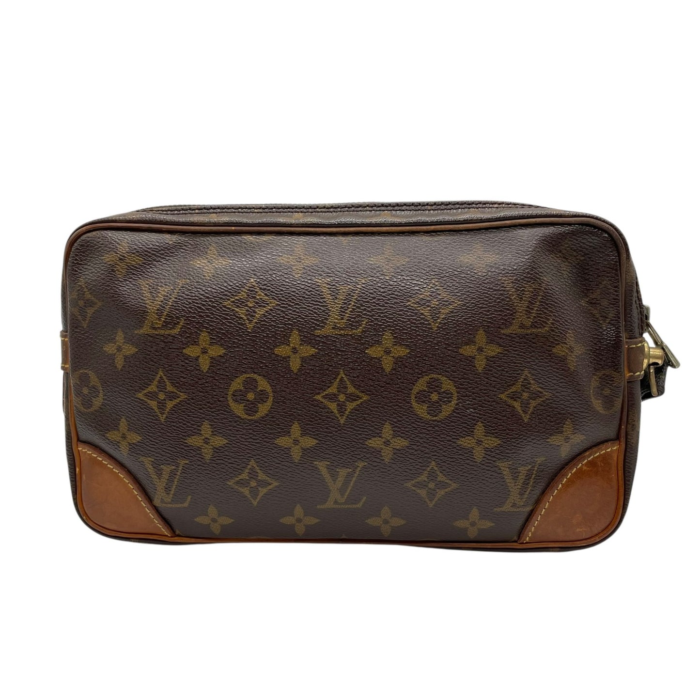 Louis Vuitton ルイヴィトン モノグラム マルリードラゴンヌGM クラッチバッグ セカンドバッグ M51825 ブラウン ゴールド金具 メンズ C6